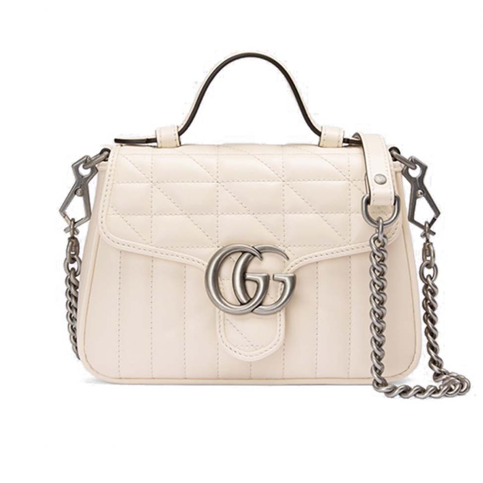 GUCCI GG MARMONT MINI TOP HANDLE BAG 583571  (21*15.5*8cm)